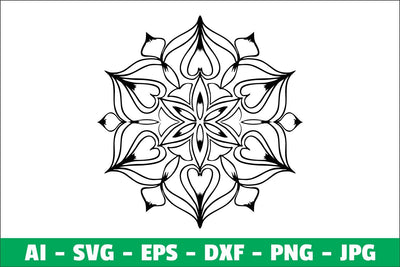 Mandala Clipart SVG SVG Kasih Ibu 