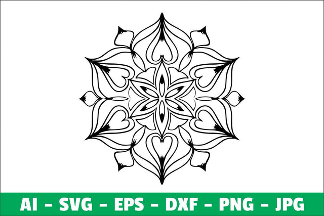 Mandala Clipart SVG SVG Kasih Ibu 
