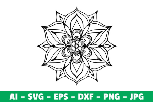Mandala Clipart SVG SVG Kasih Ibu 