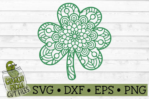 Mandala Clover - St. Patrick's Day SVG Cut File SVG Crunchy Pickle 