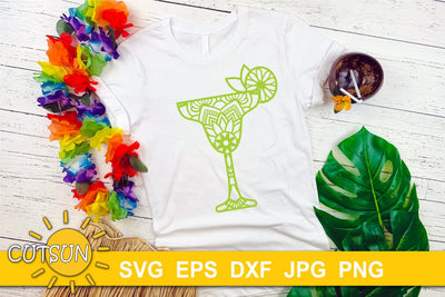 Mandala Cocktail SVG cut file SVG CutsunSVG 