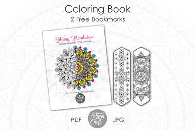 Mandala Coloring Book SVG Artisan Craft SVG 