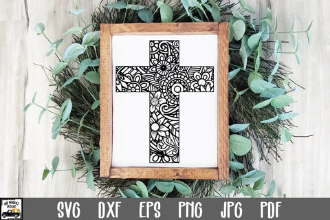 Mandala Cross SVG File SVG Old Market 