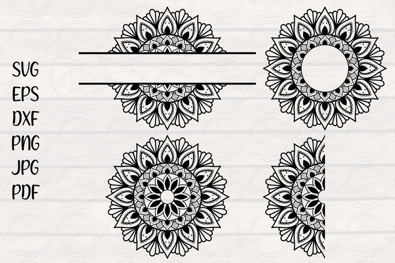 Mandala Design svg, Mandala svg, Floral Mandala - So Fontsy