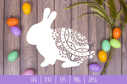 Mandala Easter Bunny SVG SavoringSurprises 
