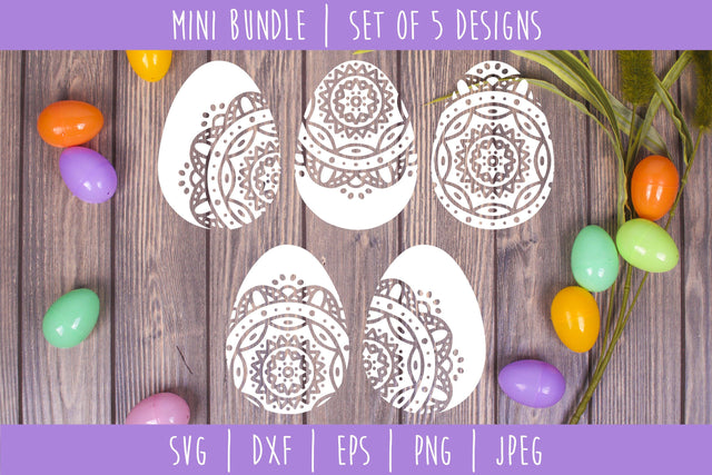 Mandala Easter Egg Mini Bundle - Set of 5 SVG SavoringSurprises