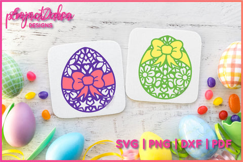 Mandala Easter Eggs SVG, Zentangle Egg SVG Cut file SVG Emma Dawn Designs 