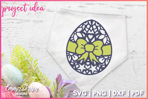 Mandala Easter Eggs SVG, Zentangle Egg SVG Cut file SVG Emma Dawn Designs 