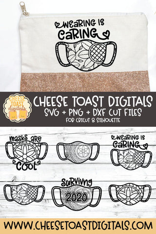 Mandala Face Mask Set | Face Mask Holder SVG SVG Cheese Toast Digitals 