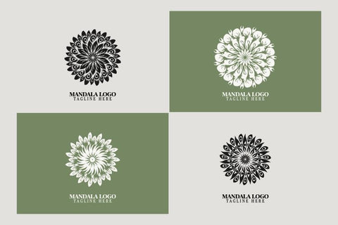 Mandala Flower logo bundle SVG Masyafi Studio 