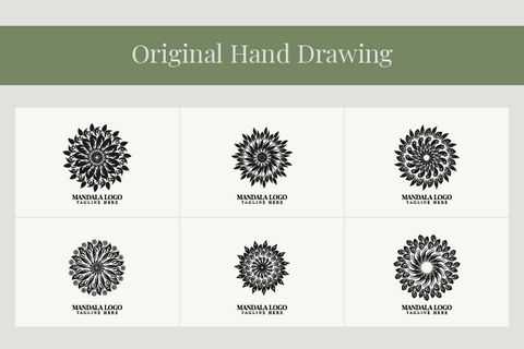 Mandala Flower logo bundle SVG Masyafi Studio 