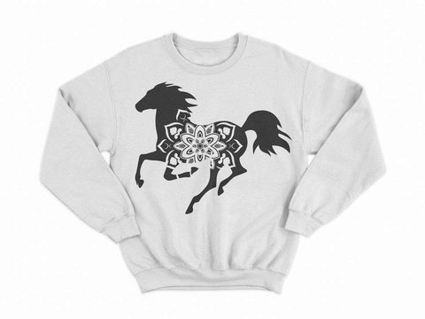 Mandala horse svg, horse svg, horse head svg, mandala svg, zentangle svg, zentangle horse svg, horse clipart, farm svg, country svg SVG CutLeafSvg 