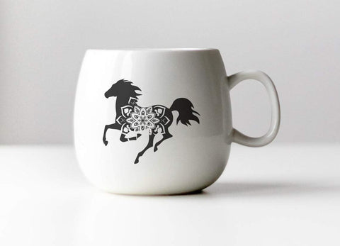 Mandala horse svg, horse svg, horse head svg, mandala svg, zentangle svg, zentangle horse svg, horse clipart, farm svg, country svg SVG CutLeafSvg 