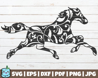 Mandala Horse SVG MintyMarshmallows 