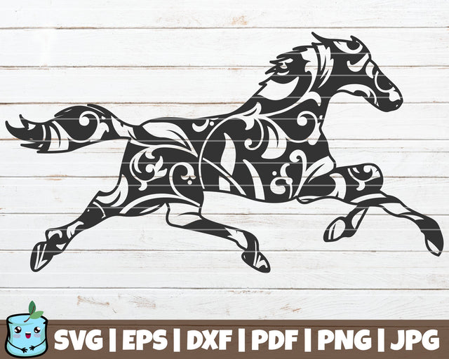 Mandala Horse SVG MintyMarshmallows 