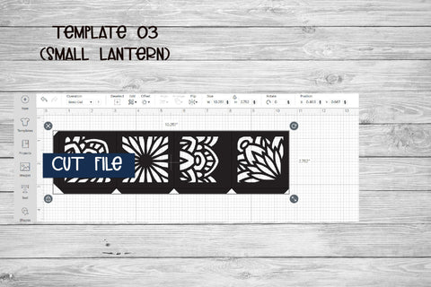 Mandala Lantern SVG, 3d SVG Candle Holder, 3 Size Template. 3D Paper Elinorka 