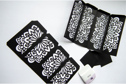 Mandala Lantern SVG, 3d SVG Candle Holder, 3 Size Template. 3D Paper Elinorka 