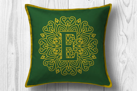 Mandala Monogram A - Z SVG SVG Slim Studio 