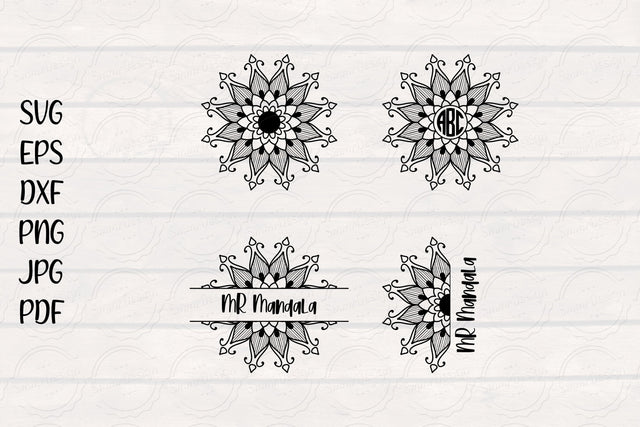 Mandala Monogram Design SVG, Mandala-V11 SVG SmmrDesign 