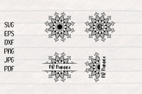 Mandala Monogram Design SVG, Mandala-V11 SVG SmmrDesign 