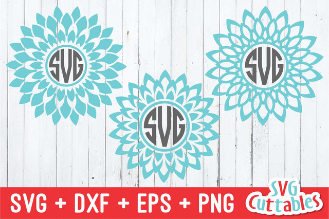 Mandala monogram frames SVG Svg Cuttables 