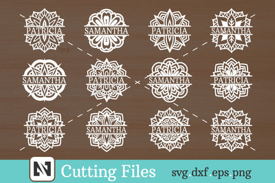 Mandala Monogram Svg Bundle, Mandala Svg, Split Monogram Svg SVG Pinoyart Kreatib 