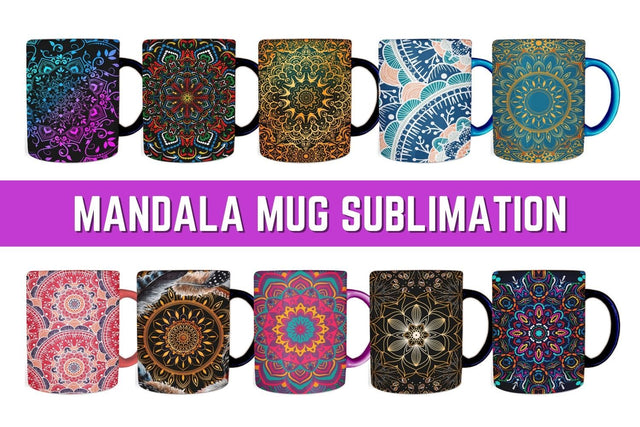 Mandala Mug Sublimation Sublimation SvgOcean 