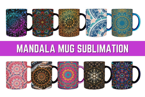 Mandala Mug Sublimation Sublimation SvgOcean 