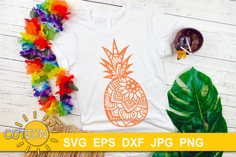 Mandala Pineapple SVG cut file SVG CutsunSVG 