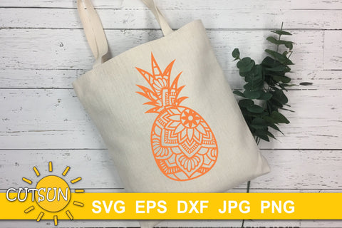 Mandala Pineapple SVG cut file SVG CutsunSVG 