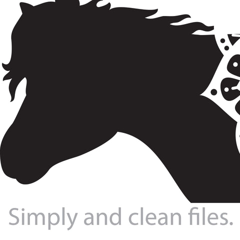 Mandala pony (Boho design) SVG TribaliumArtSF 