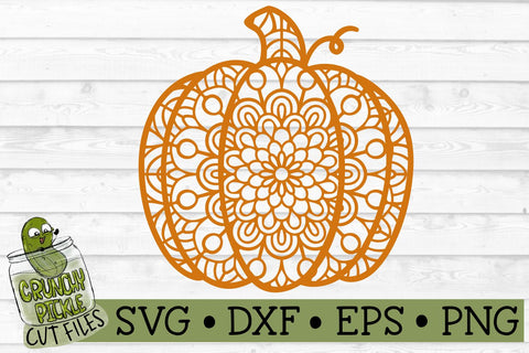 Mandala Pumpkin 1 SVG Cut File SVG Crunchy Pickle 