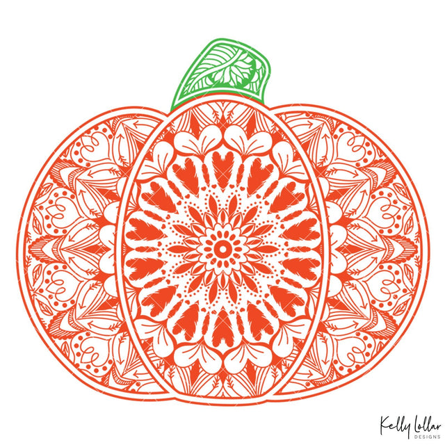 Mandala Pumpkin SVG Kelly Lollar Designs 