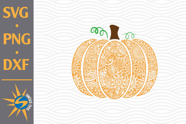 Mandala Pumpkin SVG, PNG, DXF Digital Files Include SVG SVGStoreShop 