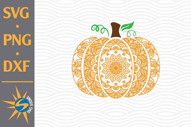 Mandala Pumpkin SVG, PNG, DXF Digital Files Include SVG SVGStoreShop 
