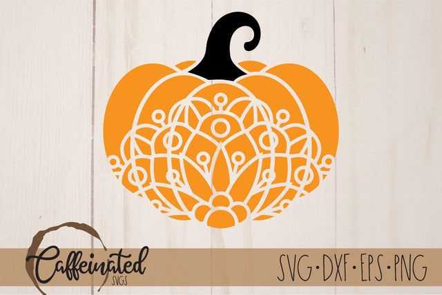 Mandala Pumpkin SVG SVG Caffeinated SVGs 
