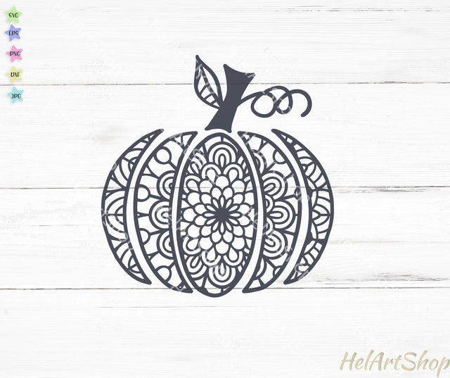 Mandala Pumpkin svg SVG _HelArtShop_ 