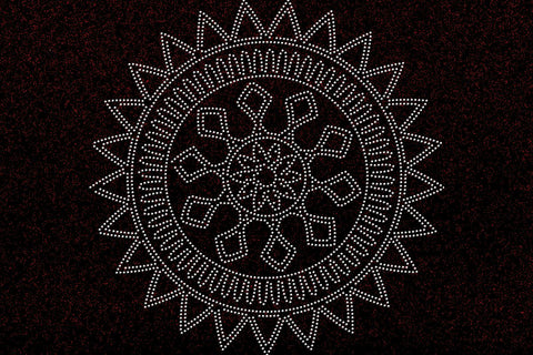 Mandala Rhinestone Template SVG Ethnic Touch 