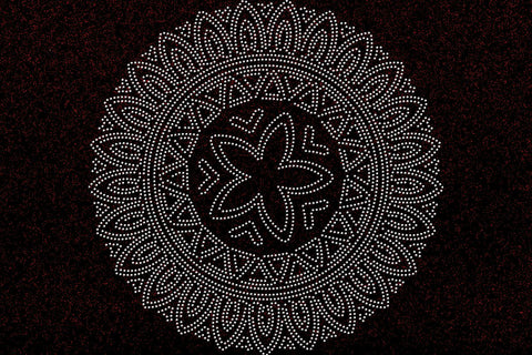 Mandala Rhinestone Template SVG Ethnic Touch 