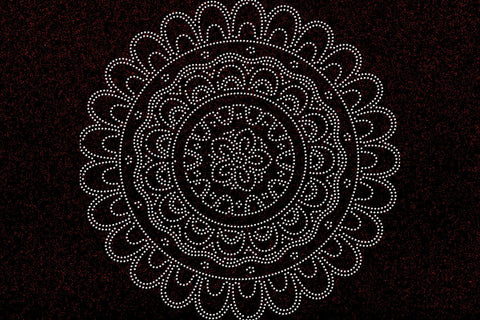 Mandala Rhinestone Template SVG Ethnic Touch 