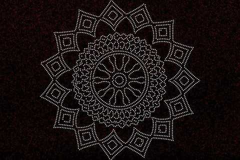 Mandala Rhinestone Template SVG Ethnic Touch 