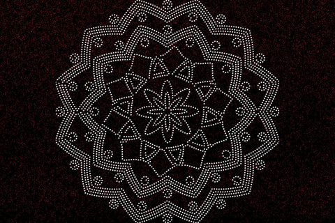 Mandala Rhinestone Template SVG Ethnic Touch 
