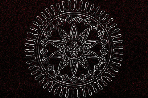 Mandala Rhinestone Template SVG Ethnic Touch 