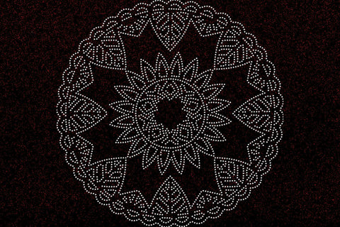 Mandala Rhinestone Template SVG Ethnic Touch 