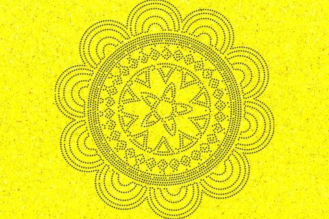 Mandala Rhinestone Template SVG Ethnic Touch 