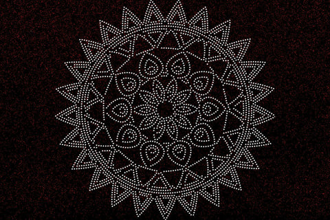 Mandala Rhinestone Template SVG Ethnic Touch 