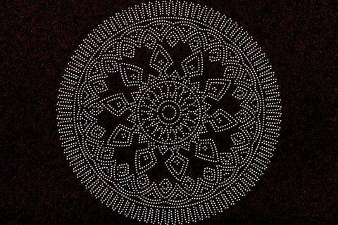 Mandala Rhinestone Template SVG Ethnic Touch 