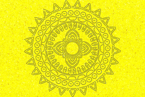 Mandala Rhinestone Template SVG Ethnic Touch 