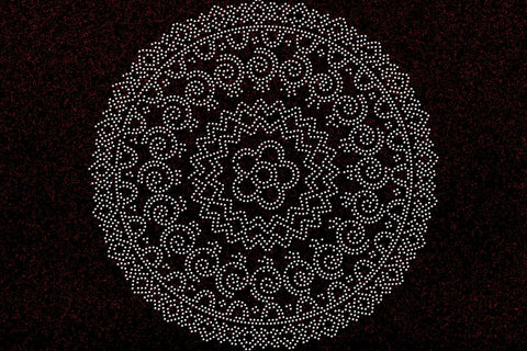 Mandala Rhinestone Template SVG Ethnic Touch 