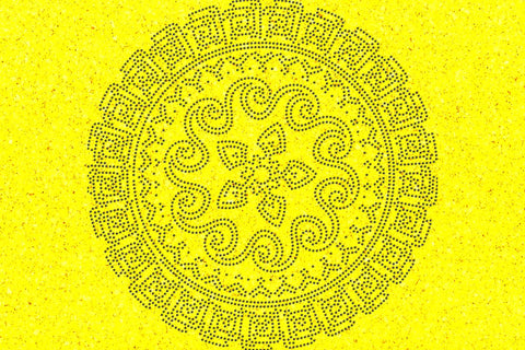 Mandala Rhinestone Template SVG Ethnic Touch 